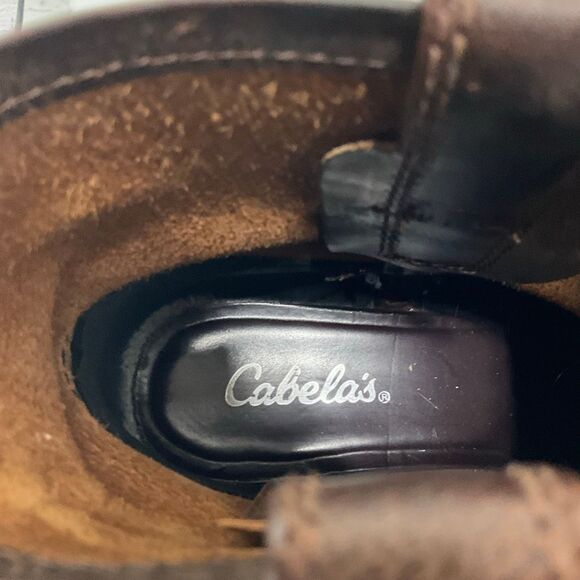 CABELA’S Leather Harness Strap Square Toe Ankle Boots - Picture 6 of 7